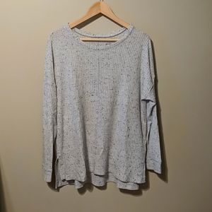 Waffle Knit Tunic Sweater